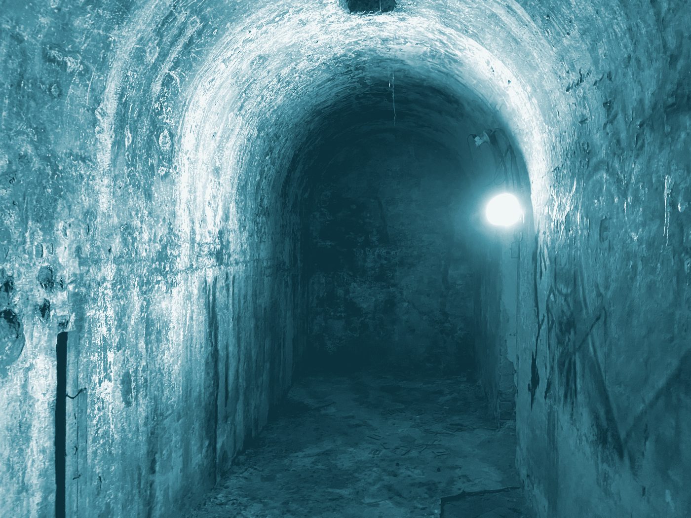 A utility tunnel under a San Francisco building
